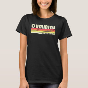 Cummins Nachname Retro Vintag 80er 90s Geburtstags T-Shirt