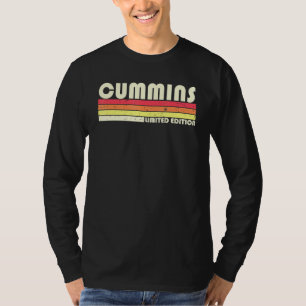 Cummins Nachname Retro Vintag 80er 90s Geburtstags T-Shirt