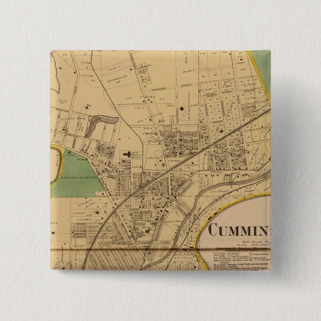 Cumminsville, Ohio Button (Vorderseite)