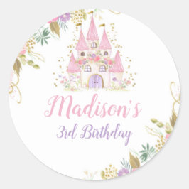 Cumpleaños de la Princesa Runder Aufkleber