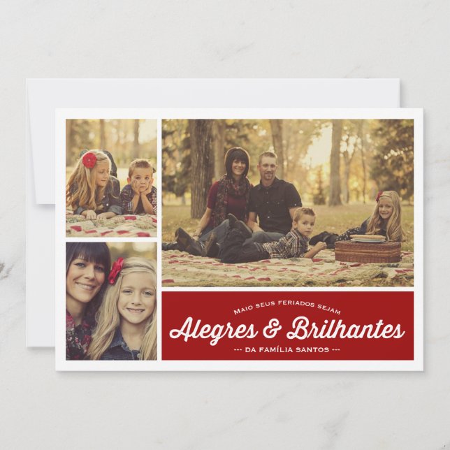 Cumprimento alegre & brilhante do Natal (Vorderseite)