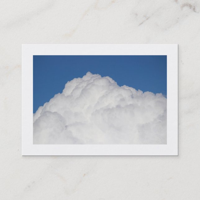 Cumulus Cloud (grenzt) Visitenkarte (Vorderseite)