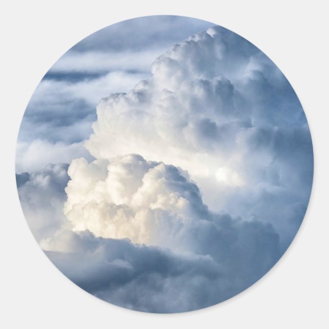 Cumulus Cloud Group Runder Aufkleber (Vorderseite)