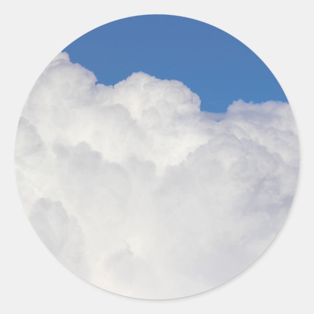 Cumulus Cloud II Runder Aufkleber (Vorderseite)