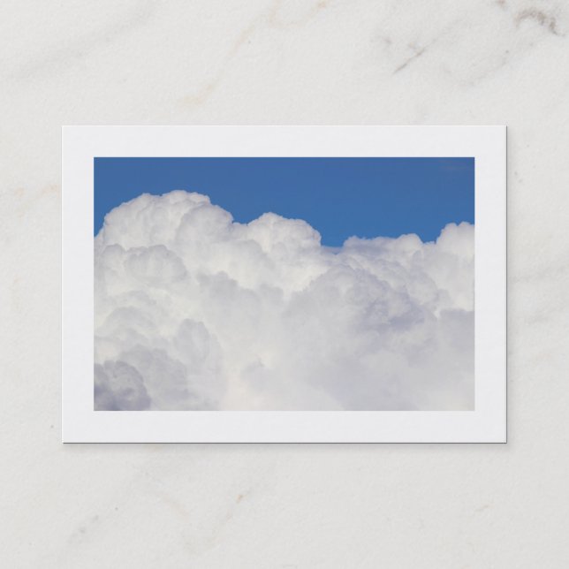 Cumulus Clouds (grenzt) Visitenkarte (Vorderseite)