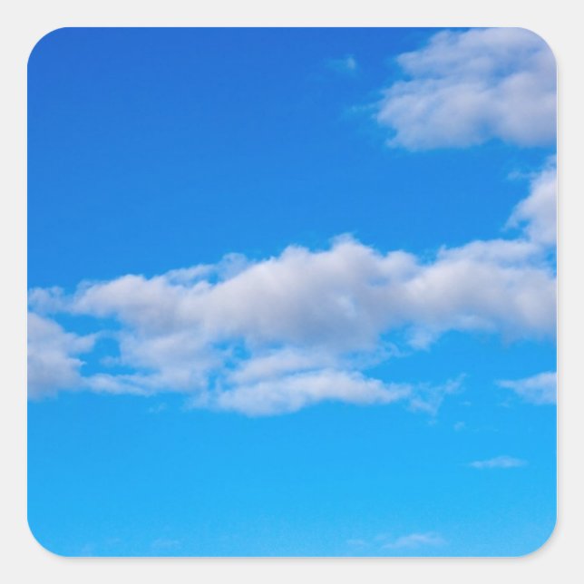 Cumulus Wolken über dem Western Antarktis Quadratischer Aufkleber (Vorderseite)