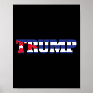 Cun Trump Anhänger Nationalflagge Havanna Cu Für T Poster