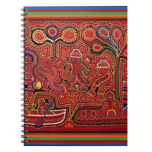 Cuna Indian Men in Cayucos Notizblock (Vorderseite)