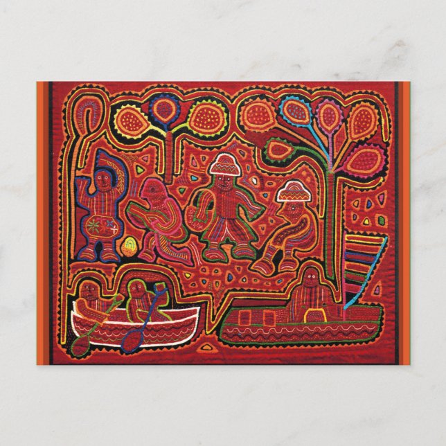 Cuna Indian Men in Cayucos Postkarte (Vorderseite)