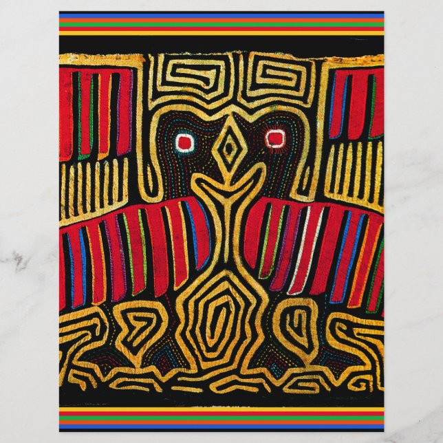 Cuna Indian Mola Duck Design (Vorderseite)