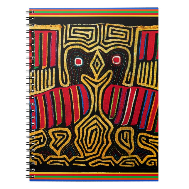 Cuna Indian Mola Duck Design Notizblock (Vorderseite)