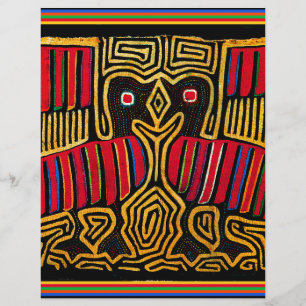 Cuna Indian Mola Enten-Design