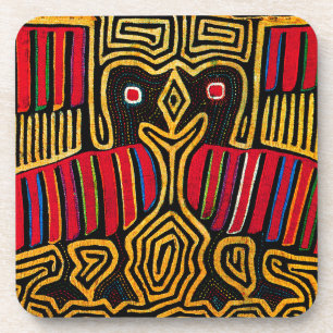 Cuna Indian Mola Enten-Design Untersetzer