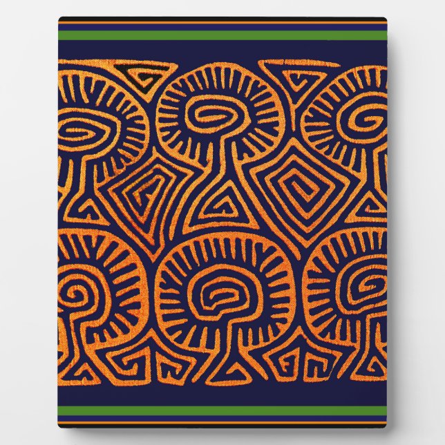 Cuna Indian Mushroom Demos Fotoplatte (Vorderseite)