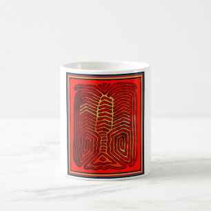 Cuna Indian Tribal Hummer Skelett Kaffeetasse