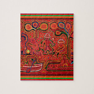 Cuna-Indianer Männer in Cayucos Puzzle