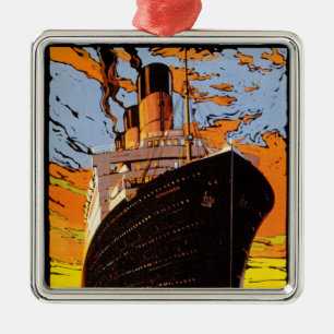 Cunard Europa-Amerika Ornament Aus Metall