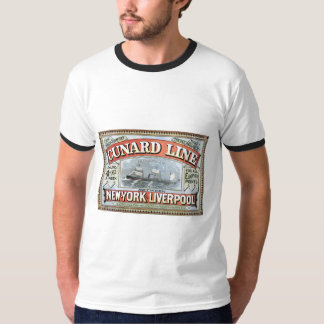 Cunard Linie New York Liverpool 1875 T-Shirt