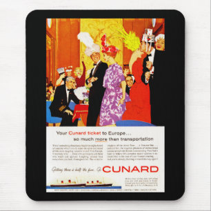 Cunard Queen's Party Ad Mousepad