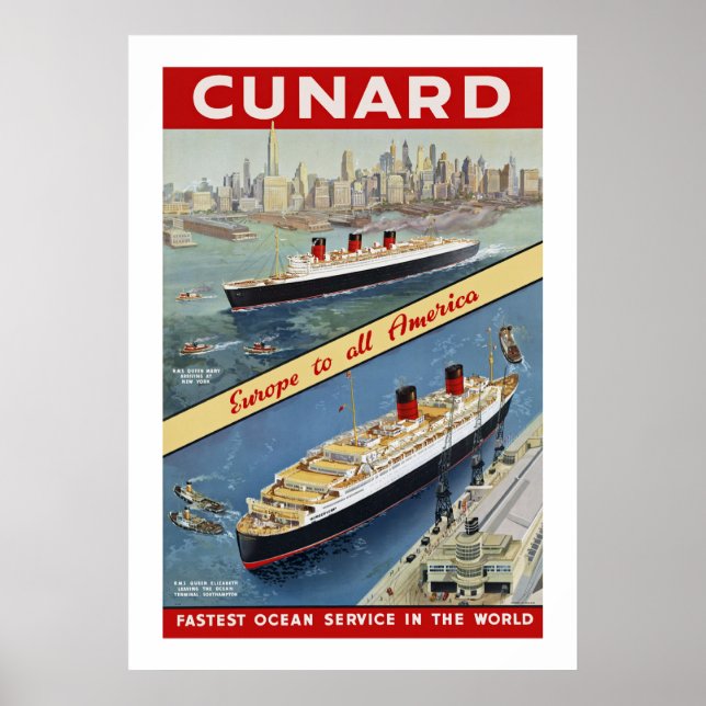 Cunard Queens Poster (Vorne)
