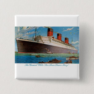 Cunard White Star Line's Queen Mary Button