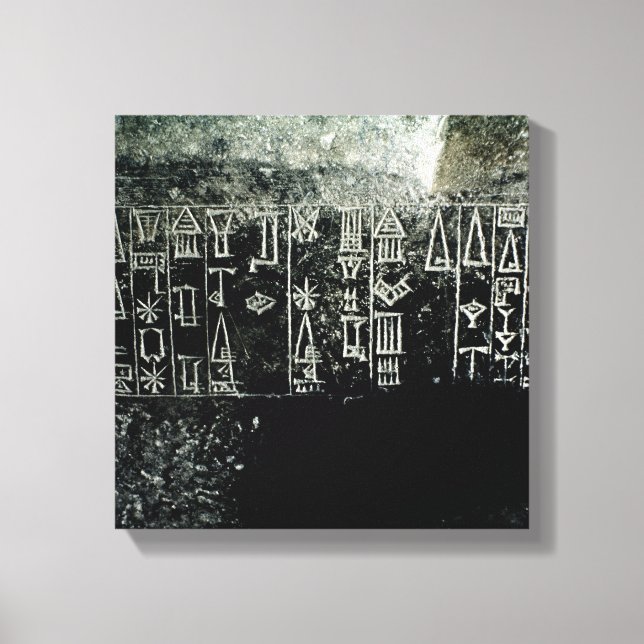 Cuneiform Leinwanddruck (Vorderseite)