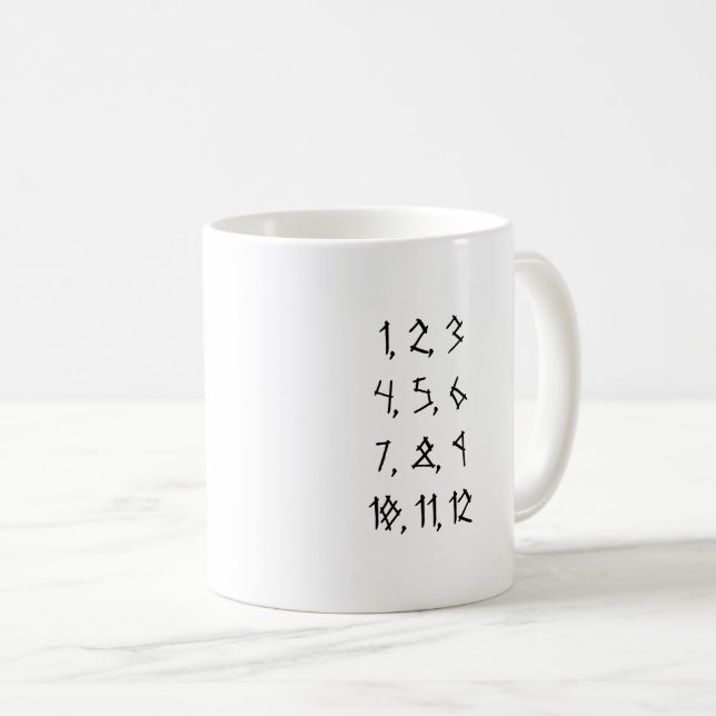 Cuneiform Numerals Tasse (VorderseiteRechts)