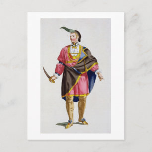 Cunne Shote, Chef der Cherokees, 1780 (Colore) Postkarte