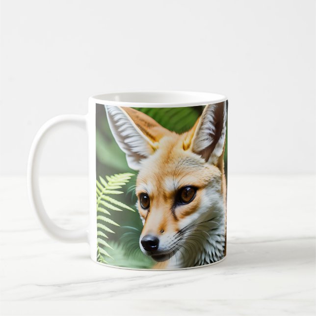 Cunning Fennec Fox Kaffeetasse (Links)