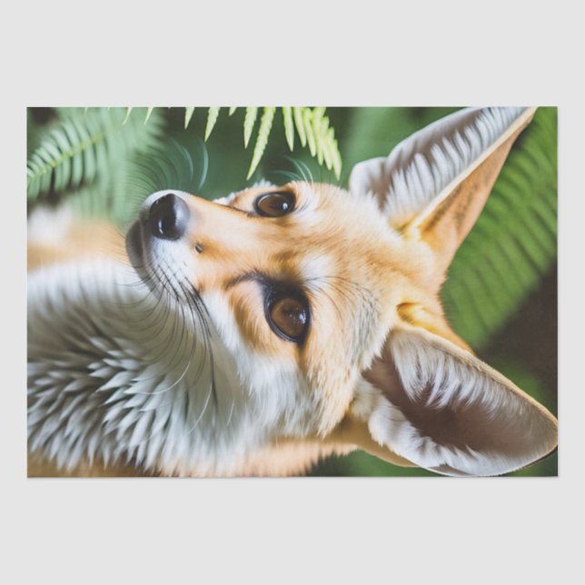 Cunning Fennec Fox Seidenpapier (Vorderseite)