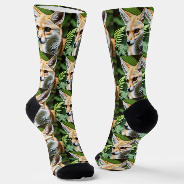 Cunning Fennec Fox Socken (Gewinkelt)