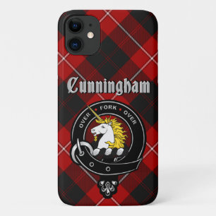 Cunningham Clan Abzeichen & Tartan Phone Case