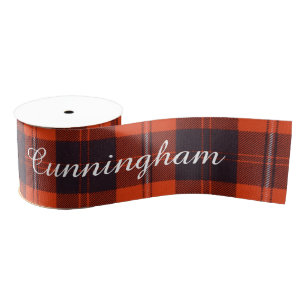 Cunningham Clan karierter schottischer Tartan Ripsband