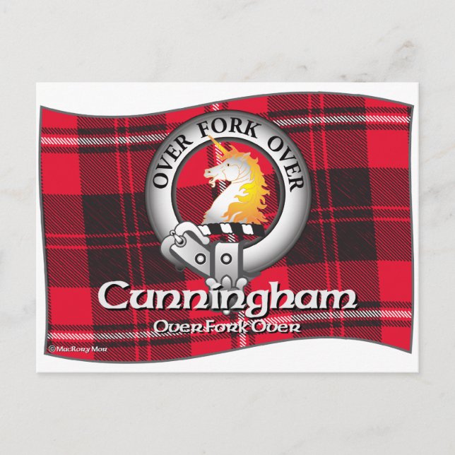 Cunningham Clan Postkarte (Vorderseite)