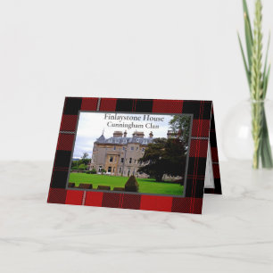 Cunningham Clan Scottish Home Grußkarte gefaltet Karte