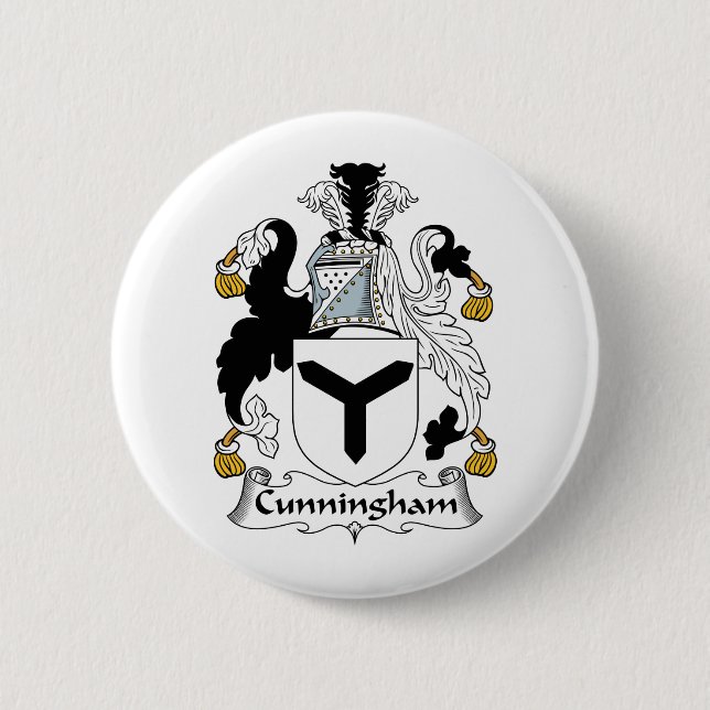 Cunningham Familienwappen Button (Vorderseite)