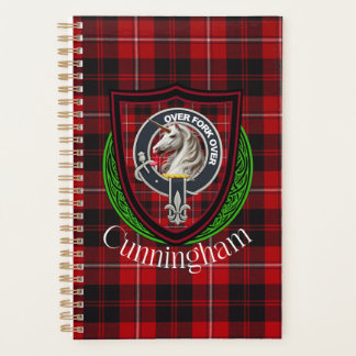 Cunningham schottischer Clan-Tartan und Wappen Planer