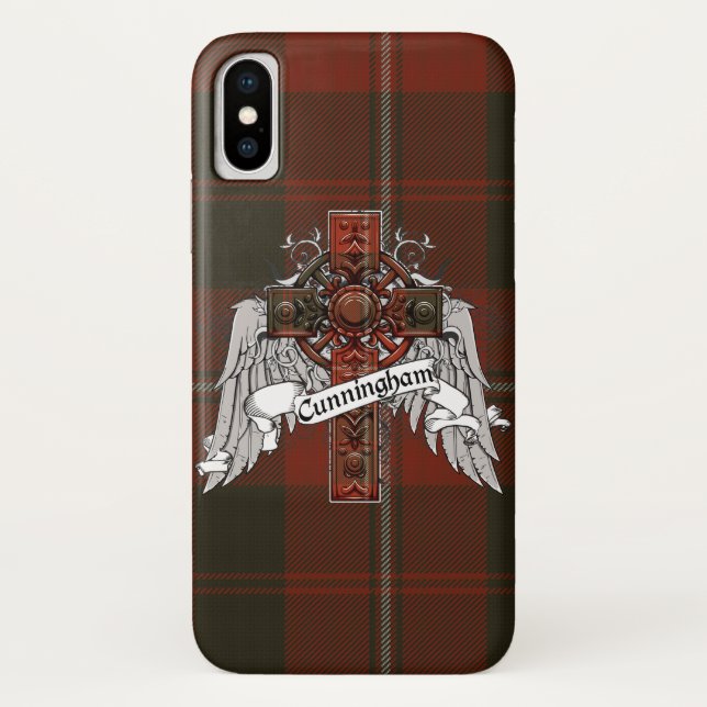 Cunningham Tartan Cross Case-Mate iPhone Hülle (Rückseite)