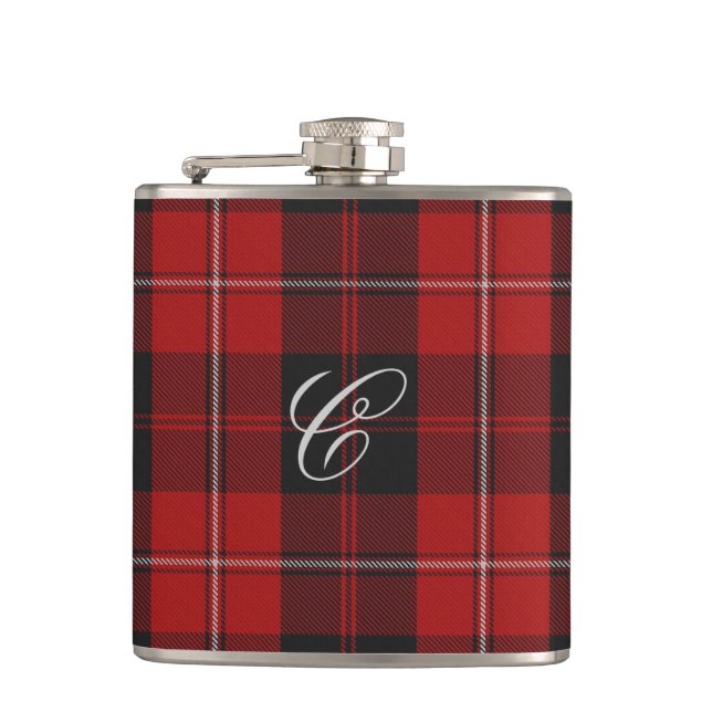 Cunningham Tartan-Flasche Flachmann (Vorderseite)