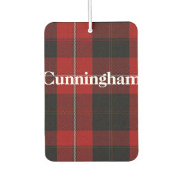 Cunningham Tartan Kariert Air Freshener Autolufterfrischer
