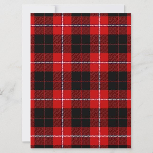Cunningham Tartan Red Black Kariert (Vorderseite)