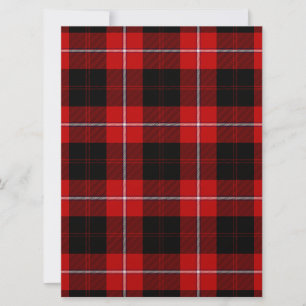 Cunningham Tartan Red Black Kariert