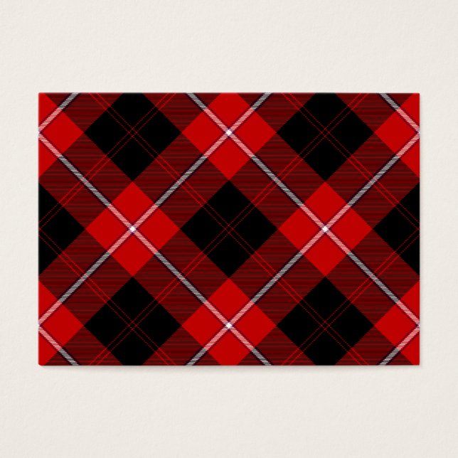 Cunningham Tartan Red Black Kariert (Vorderseite)