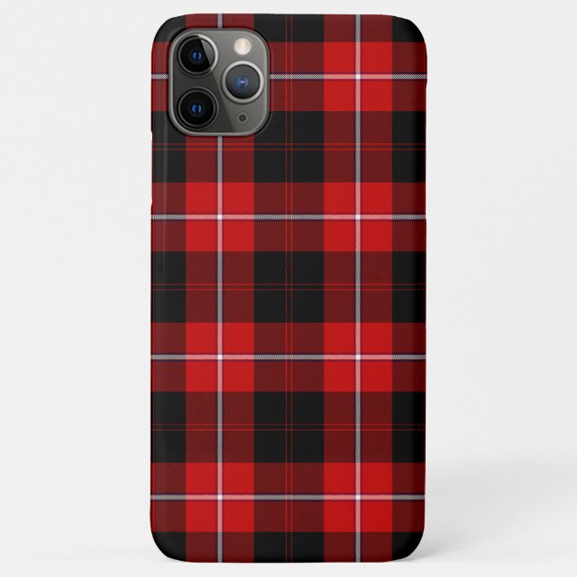 Cunningham Tartan Red Black Kariert Case-Mate iPhone Hülle (Rückseite)