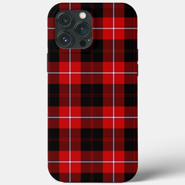Cunningham Tartan Red Black Kariert Case-Mate iPhone Hülle (Rückseite)