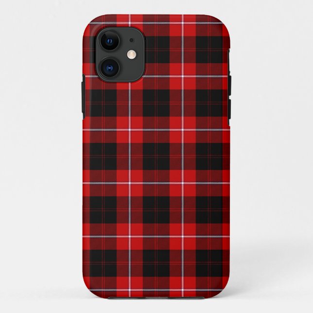 Cunningham Tartan Red Black Kariert Case-Mate iPhone Hülle (Rückseite)