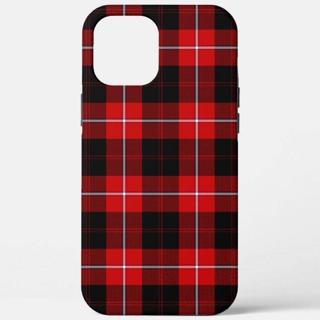 Cunningham Tartan Red Black Kariert Case-Mate iPhone Hülle (Rückseite)