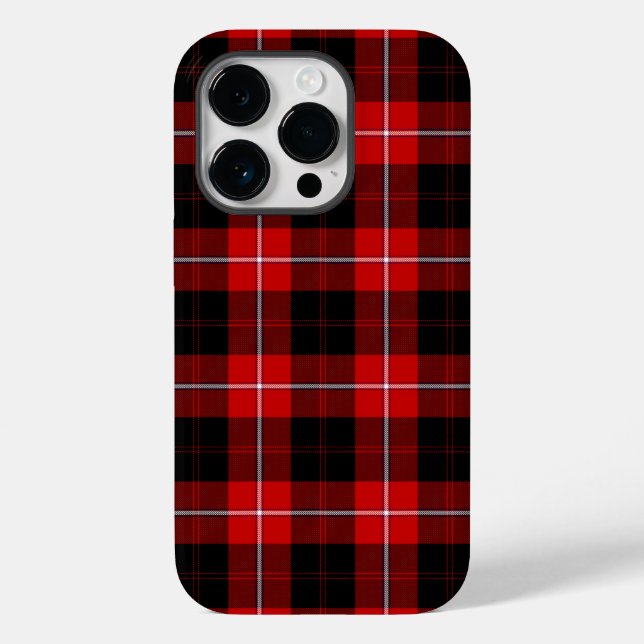 Cunningham Tartan Red Black Kariert Case-Mate iPhone Hülle (Rückseite)