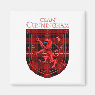 Cunningham Tartan Scottish Kariert Lion Rampant Magnet