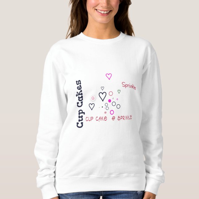 Cup Cake Dames basic sweater Sweatshirt (Vorderseite)